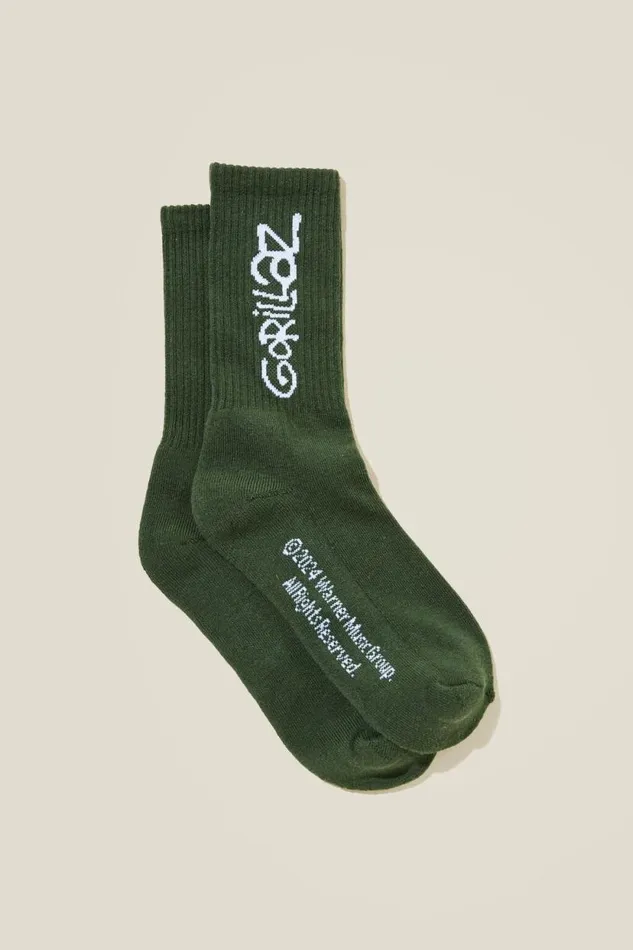 Special Edition Sock Lcn Wmg Pine Needle Greengorillaz Logo Men Cotton On Socks and Underwear Special Edition Sock Lcn Wmg Pine Needle Greengorillaz Logo Men Cotton On Socks and Underwear