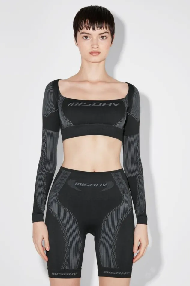 Sport Biker Shorts Muted Black Women MISBHV Shorts