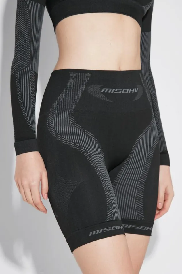 Sport Biker Shorts Muted Black Women MISBHV Shorts