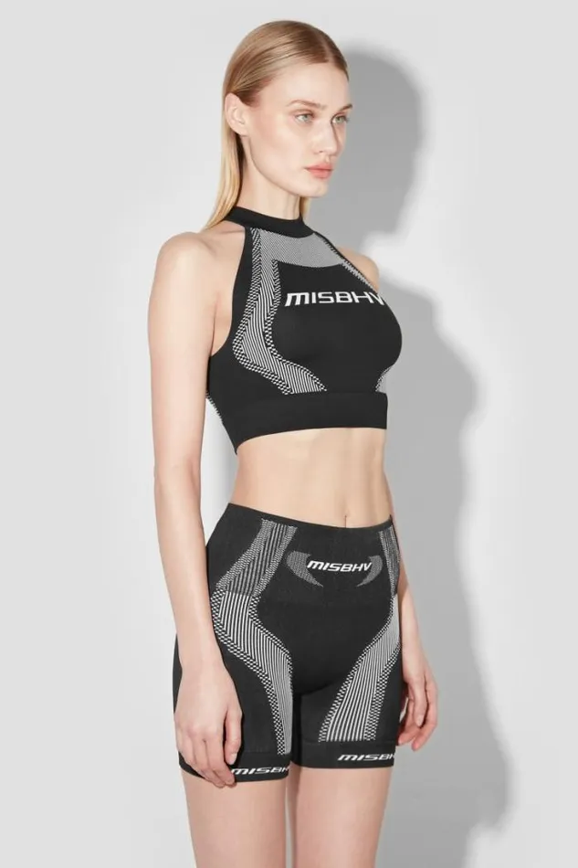 Sport Halter Bra Blackwhite Women MISBHV Bras