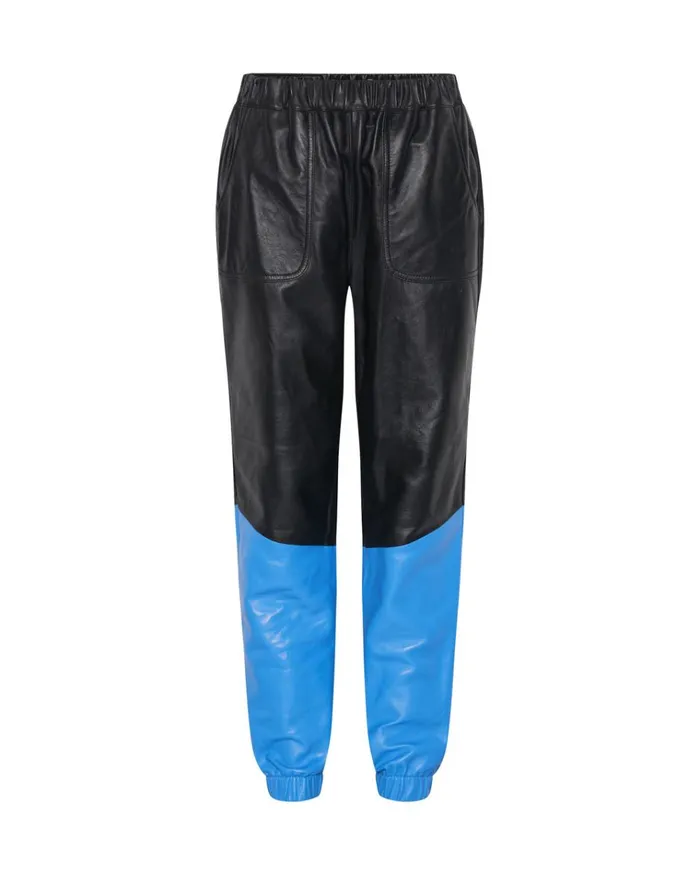 STAND BY LEATHER TRACK PANTS Women One Teaspoon Bottoms STAND BY LEATHER TRACK PANTS Women One Teaspoon Bottoms