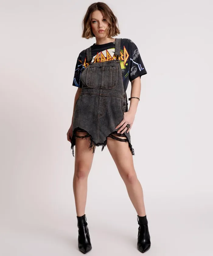 STANTON ST DENIM PINI DRESS Women One Teaspoon Midi and Maxi Dresses