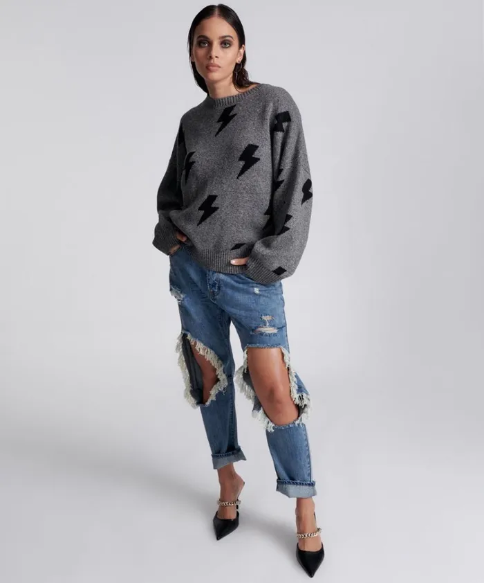 STATIC LIGHTNING SWEATER Women One Teaspoon Knitwear