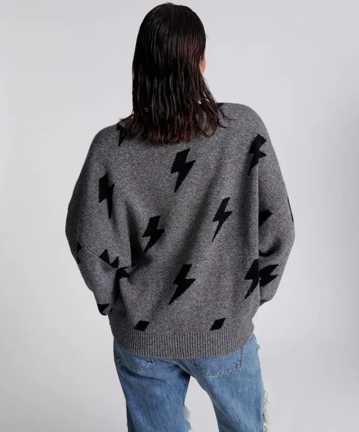 STATIC LIGHTNING SWEATER Women One Teaspoon Knitwear STATIC LIGHTNING SWEATER Women One Teaspoon Knitwear