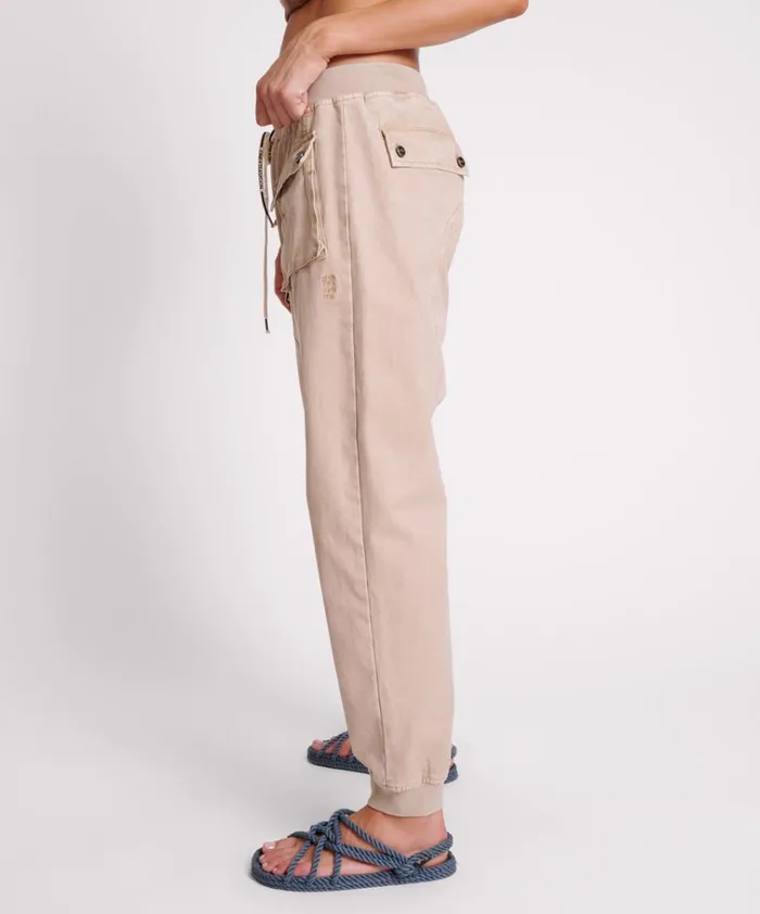 STONE CANVAS CADET PANTS Women One Teaspoon Bottoms STONE CANVAS CADET PANTS Women One Teaspoon Bottoms