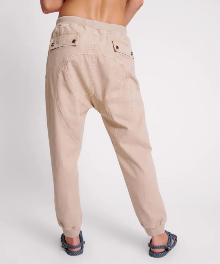 STONE CANVAS CADET PANTS Women One Teaspoon Bottoms STONE CANVAS CADET PANTS Women One Teaspoon Bottoms