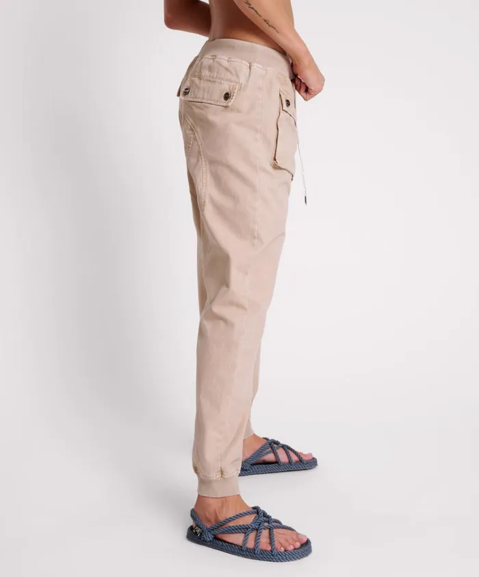STONE CANVAS CADET PANTS Women One Teaspoon Bottoms STONE CANVAS CADET PANTS Women One Teaspoon Bottoms