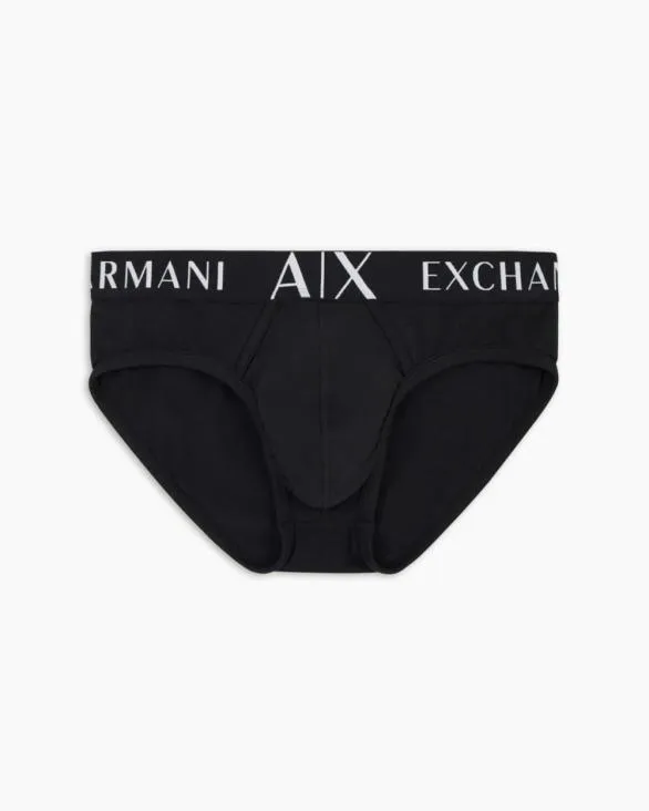 Stretch Cotton Briefs Black Men Armani Intimates And Loungewear