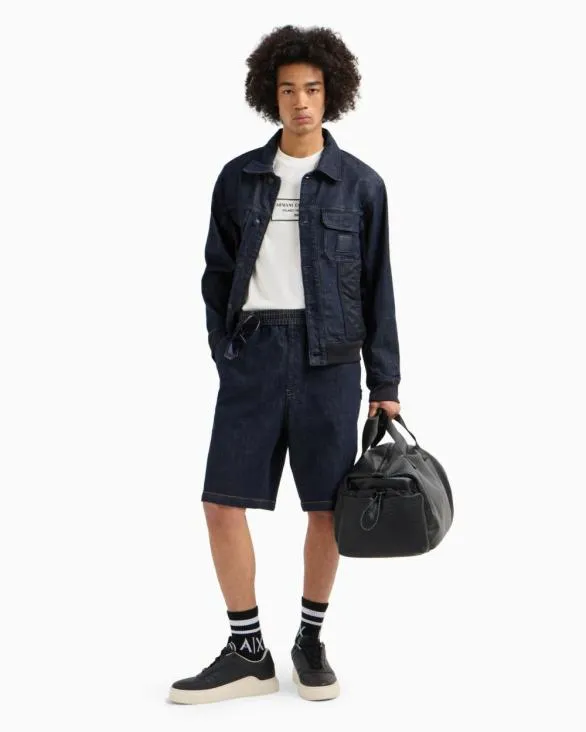 Stretch Cotton Denim Jacket Blue Men Armani Matching Sets Stretch Cotton Denim Jacket Blue Men Armani Matching Sets