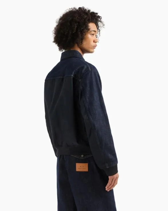 Stretch Cotton Denim Jacket Blue Men Armani Matching Sets Stretch Cotton Denim Jacket Blue Men Armani Matching Sets