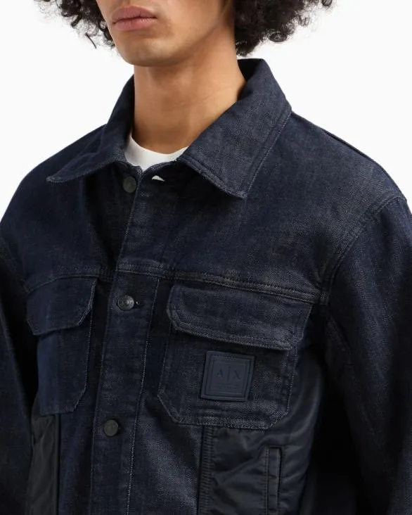 Stretch Cotton Denim Jacket Blue Men Armani Matching Sets Stretch Cotton Denim Jacket Blue Men Armani Matching Sets
