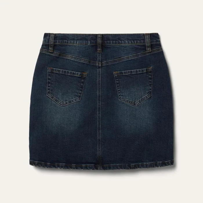 Stretch Denim 5Pocket Skirt Blue Women Stetson Denim