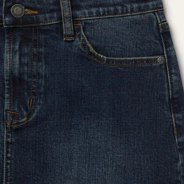 Stretch Denim 5Pocket Skirt Blue Women Stetson Denim