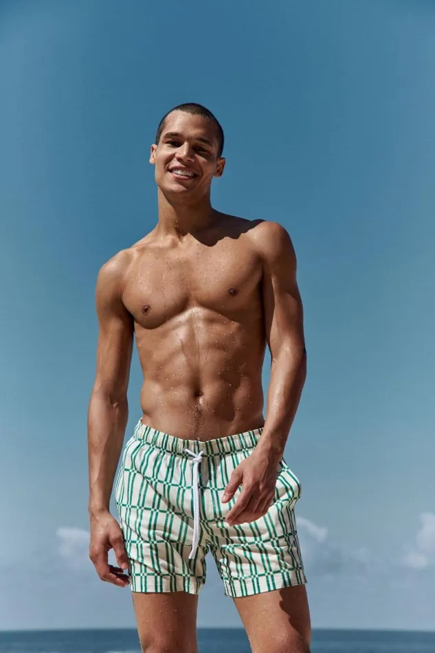Stretch Swim Short Fairway Green Tile Men Cotton On Shorts