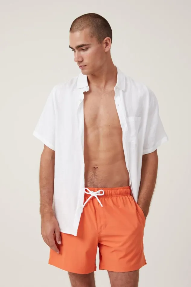 Stretch Swim Short Paradise Orange Men Cotton On Shorts Stretch Swim Short Paradise Orange Men Cotton On Shorts