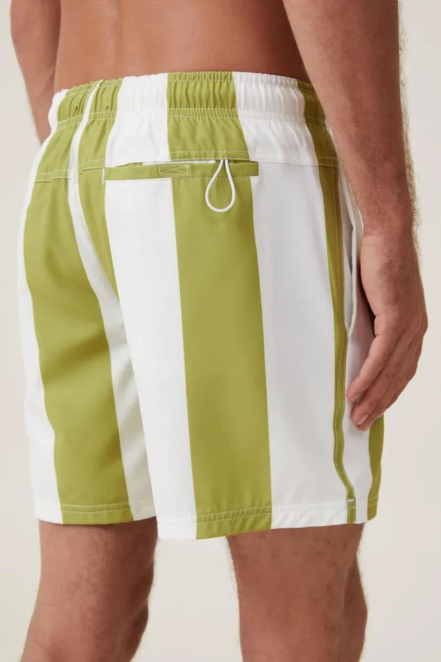 Stretch Swim Short Sage Bold Stripe Men Cotton On Shorts Stretch Swim Short Sage Bold Stripe Men Cotton On Shorts