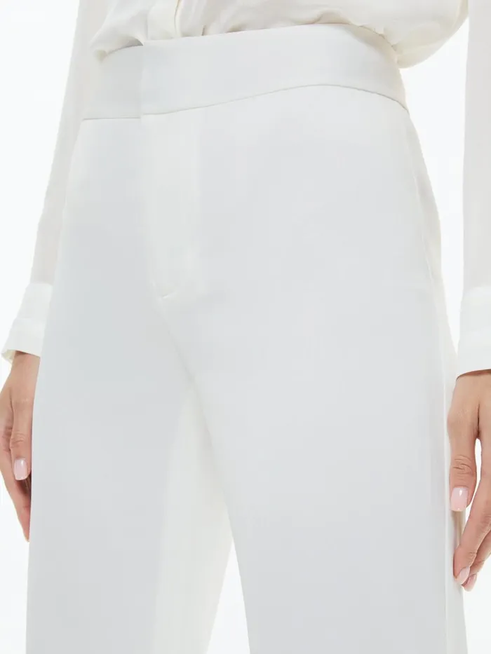Suits Women Alice Olivia ANDREW MID RISE BOOTCUT PANT Off White