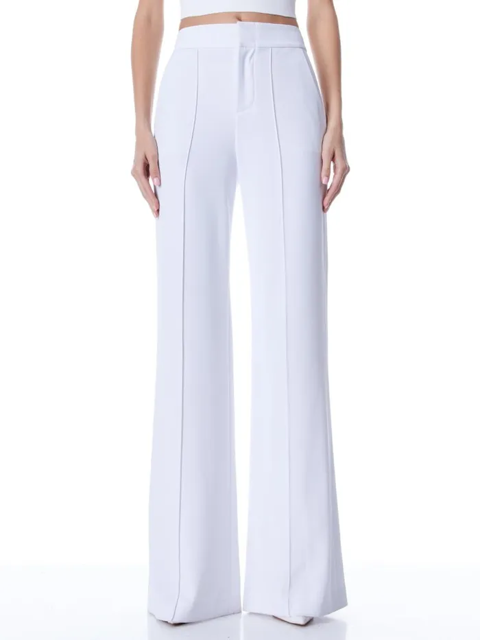Suits Women Alice Olivia DYLAN HIGH WAISTED WIDE LEG PANT Black