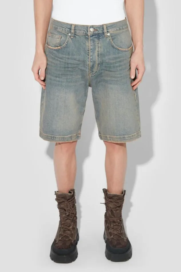 Sunset Wash Baggy Denim Shorts Blue Men MISBHV Shorts