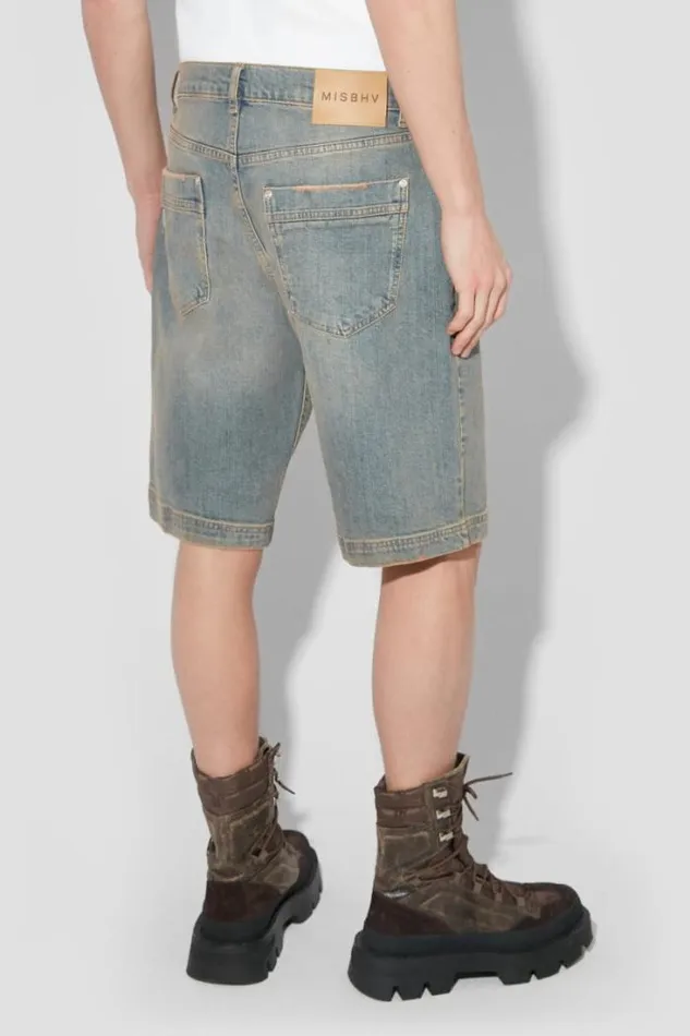 Sunset Wash Baggy Denim Shorts Blue Men MISBHV Shorts