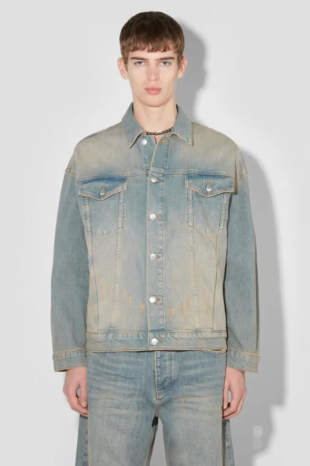 Sunset Wash Oversized Denim Jacket Blue Men MISBHV Denim