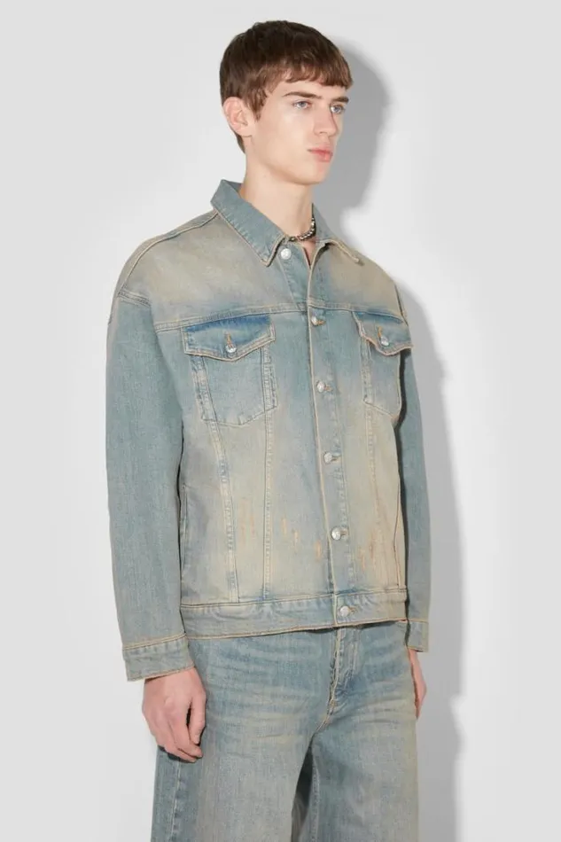Sunset Wash Oversized Denim Jacket Blue Men MISBHV Denim