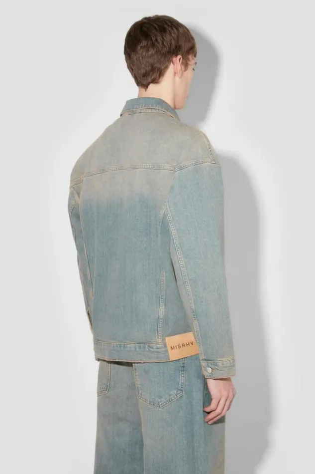 Sunset Wash Oversized Denim Jacket Blue Men MISBHV Denim