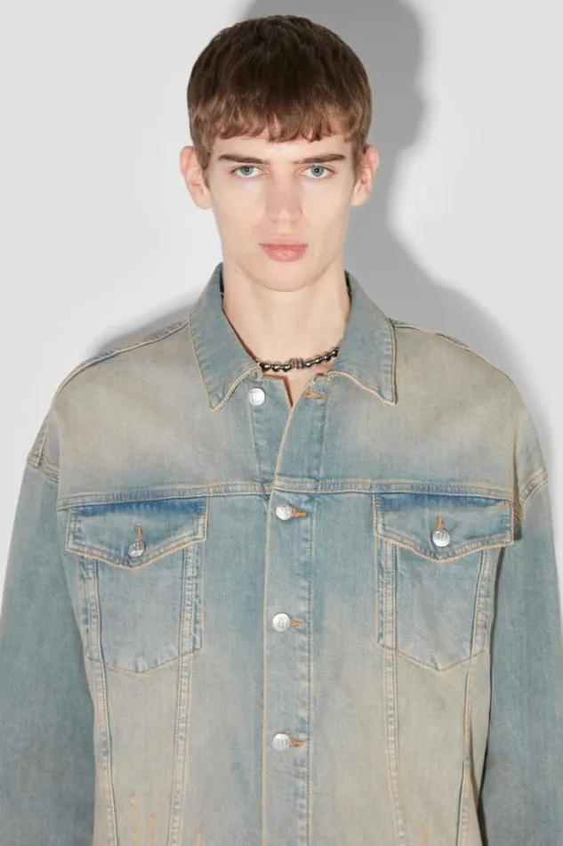 Sunset Wash Oversized Denim Jacket Blue Men MISBHV Denim