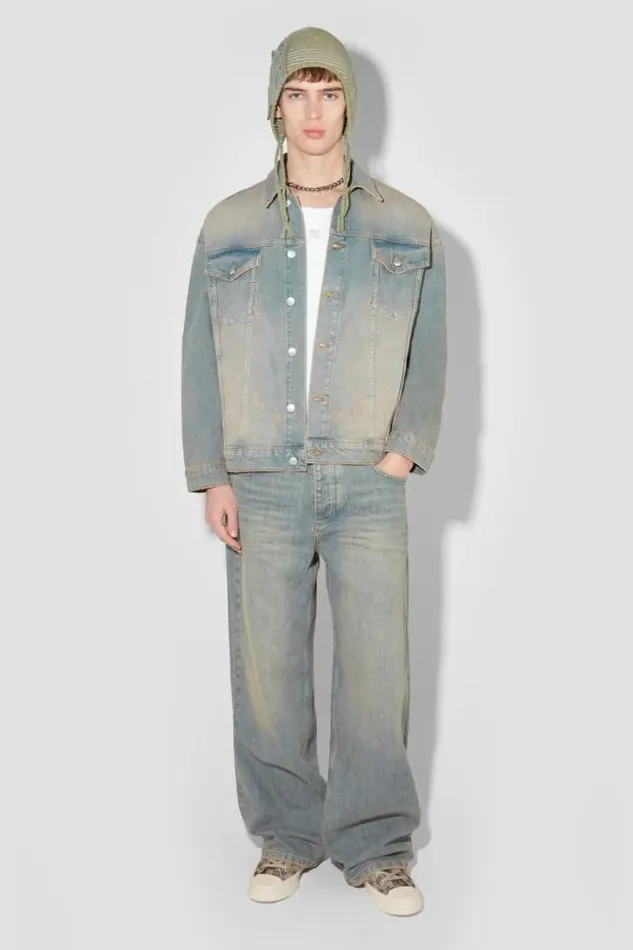 Sunset Wash Oversized Denim Jacket Blue Men MISBHV Denim