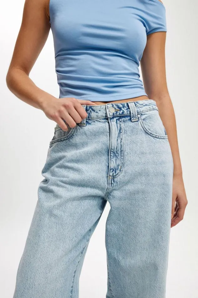 Super Baggy Jean Palm Blue Women Cotton On Pants Super Baggy Jean Palm Blue Women Cotton On Pants