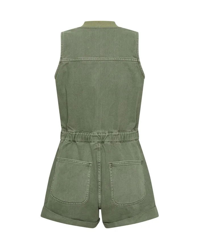 SUPER KHAKI LILLY DENIM JUMPSUIT Women One Teaspoon Denim Jumpsuits SUPER KHAKI LILLY DENIM JUMPSUIT Women One Teaspoon Denim Jumpsuits