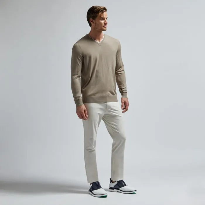 Sweaters Men GFORE MERINO WOOL BLEND V NECK SWEATER Dune Sweaters Men GFORE MERINO WOOL BLEND V NECK SWEATER Dune