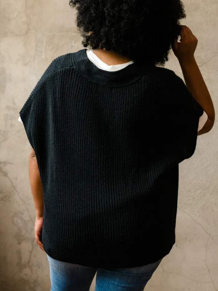 Sweaters Women Able Ingrid Sweater Vest Black