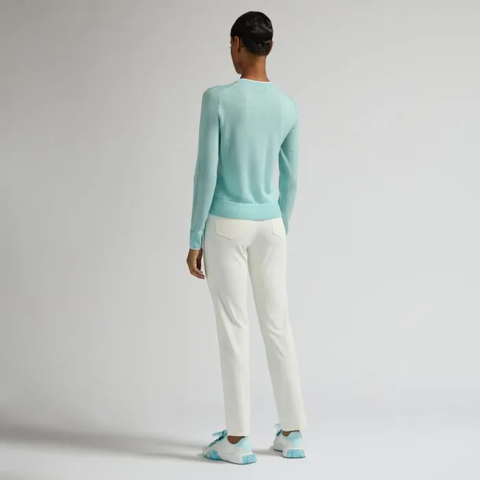 Sweaters Women GFORE HAPPY G039S MERINO WOOL CREWNECK SWEATER Powder