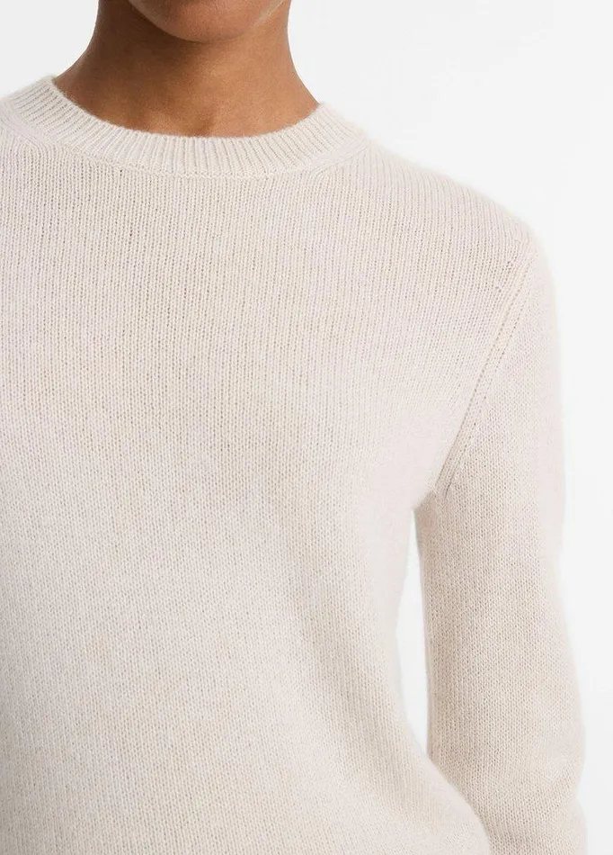 Sweaters Women Vince Cashmere Crew Neck Sweater Birch Stone Sweaters Women Vince Cashmere Crew Neck Sweater Birch Stone