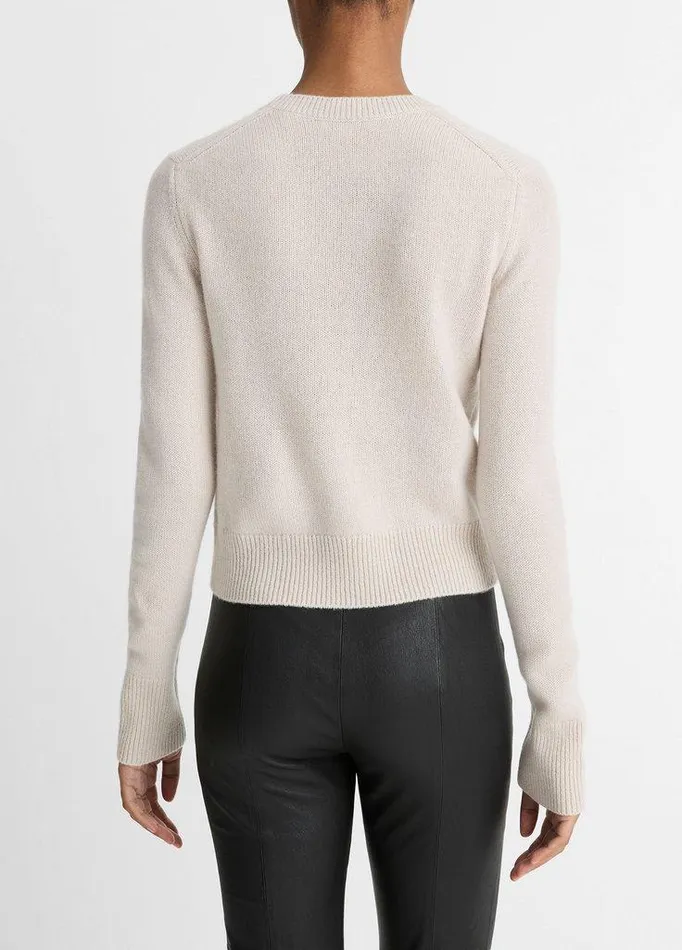 Sweaters Women Vince Cashmere Crew Neck Sweater Birch Stone Sweaters Women Vince Cashmere Crew Neck Sweater Birch Stone
