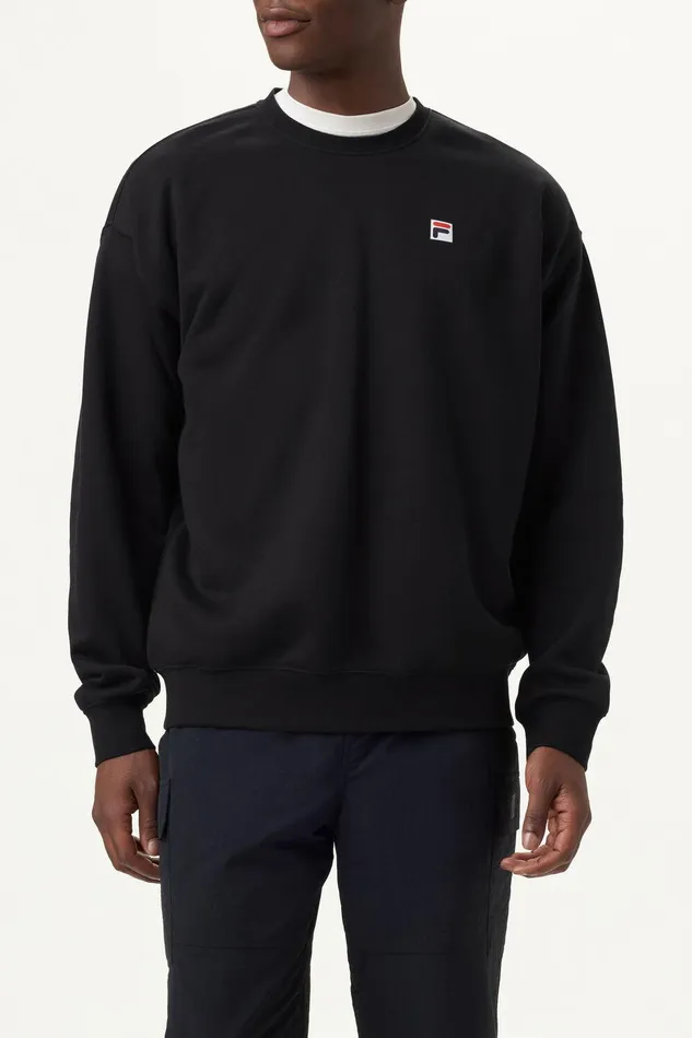 Sweatshirts and Hoodies Men Fila Classic Relaxed Sweatshirt 001 Black Sweatshirts and Hoodies Men Fila Classic Relaxed Sweatshirt 001 Black