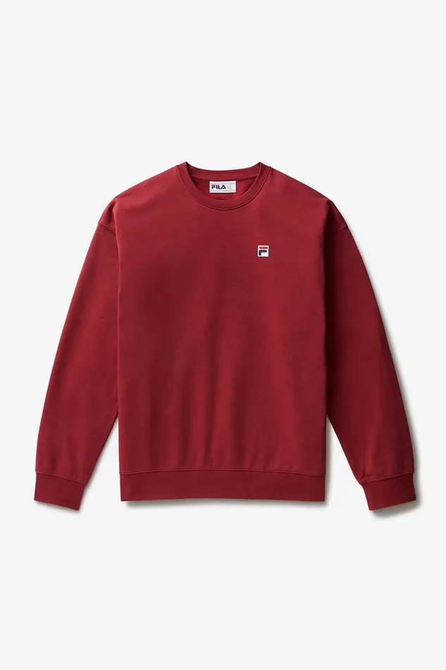 Sweatshirts and Hoodies Men Fila Classic Relaxed Sweatshirt 601 Tibetan Red