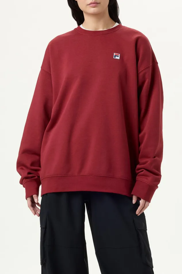 Sweatshirts and Hoodies Men Fila Classic Relaxed Sweatshirt 601 Tibetan Red Sweatshirts and Hoodies Men Fila Classic Relaxed Sweatshirt 601 Tibetan Red