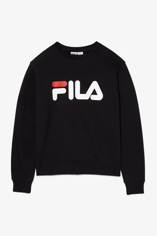 Sweatshirts and Hoodies Women Fila Classic Fila Logo Long Sleeve Crew