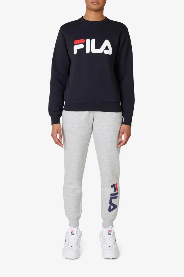 Sweatshirts and Hoodies Women Fila Classic Fila Logo Long Sleeve Crew