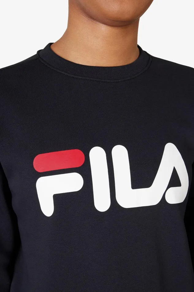 Sweatshirts and Hoodies Women Fila Classic Fila Logo Long Sleeve Crew