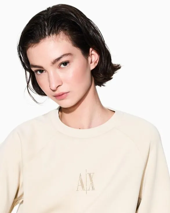 Sweatshirts Without Hood Beige Women Armani Matching Sets Sweatshirts Without Hood Beige Women Armani Matching Sets