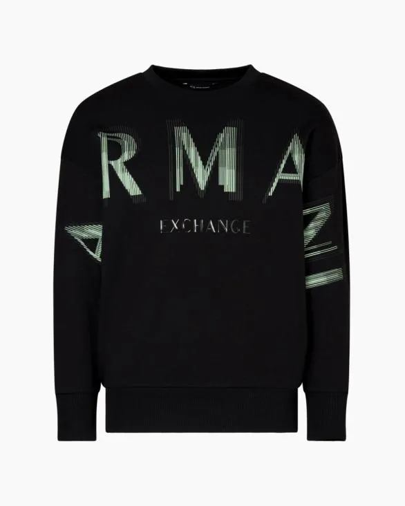 Sweatshirts Without Hood Black Women Armani Matching Sets