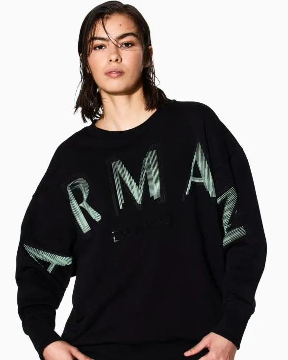 Sweatshirts Without Hood Black Women Armani Matching Sets Sweatshirts Without Hood Black Women Armani Matching Sets
