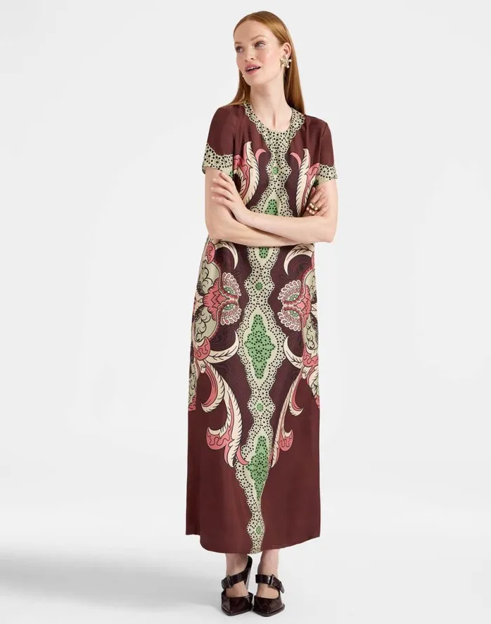 Swing Dress Portal Place Brown Women La Double J Dresses
