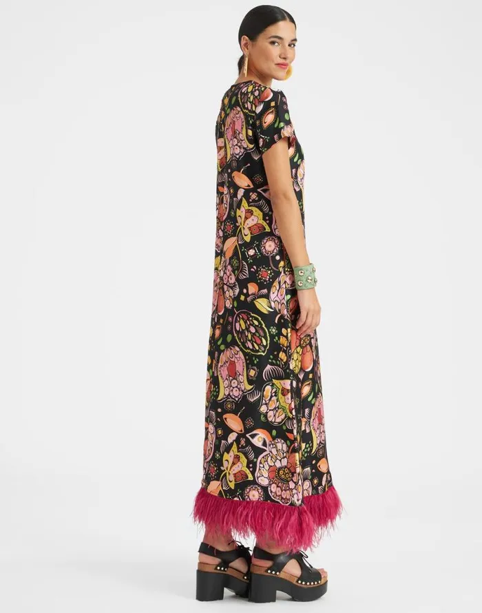 Swing Dress With Feathers Eden Women La Double J Dresses