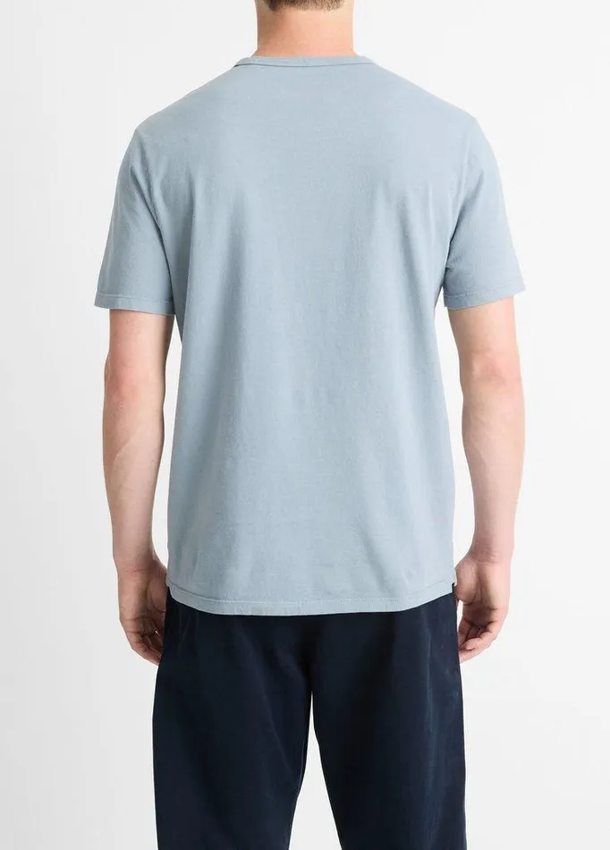 TShirts and Polos Men Vince Garment Dye ShortSleeve Crew Neck TShirt Washed Blue Spruce TShirts and Polos Men Vince Garment Dye ShortSleeve Crew Neck TShirt Washed Blue Spruce