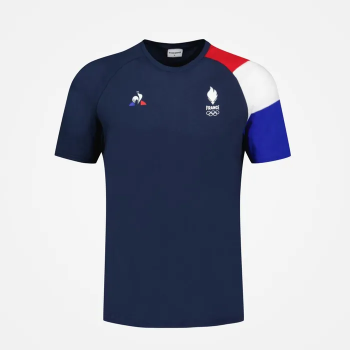 Tshirts And Tops Men Le Coq Sportif France039s Olympic Team TShirt Dress Blues Tshirts And Tops Men Le Coq Sportif France039s Olympic Team TShirt Dress Blues