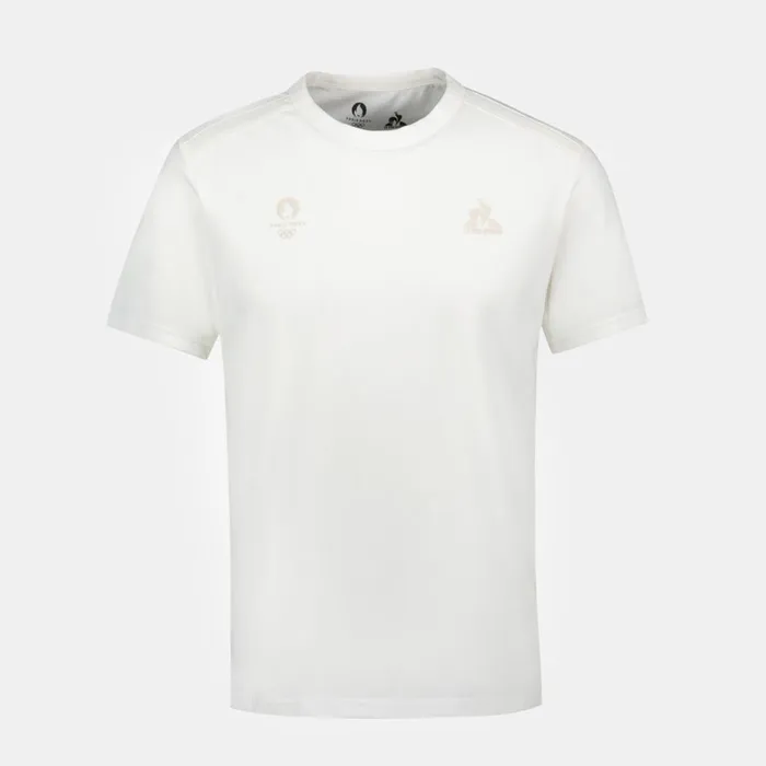 Tshirts And Tops Men Le Coq Sportif Paris 2024 TShirt Marshmallow